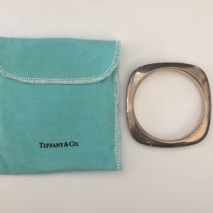 Tiffany & Co. Sterling Silver Square Bangle